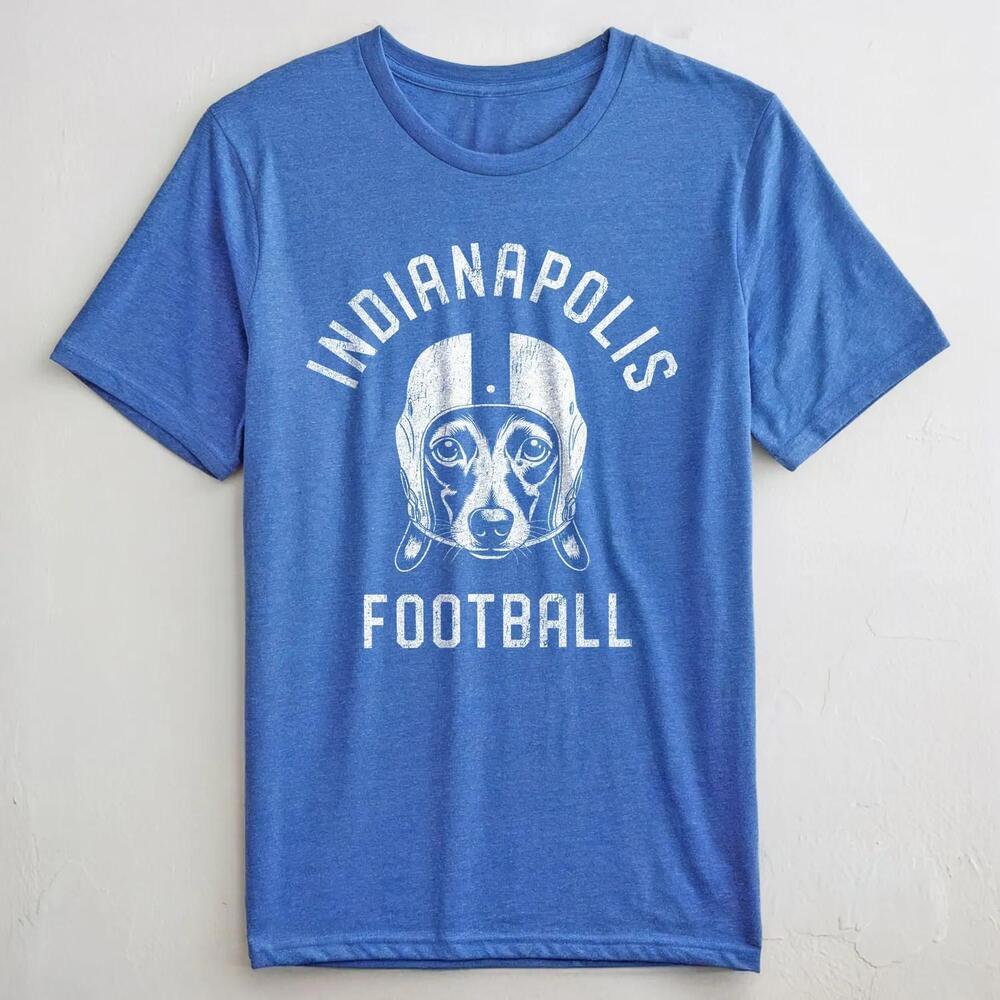 Indianapolis Football Dachshund T-Shirt Dog Lover Gift For Colts Fans